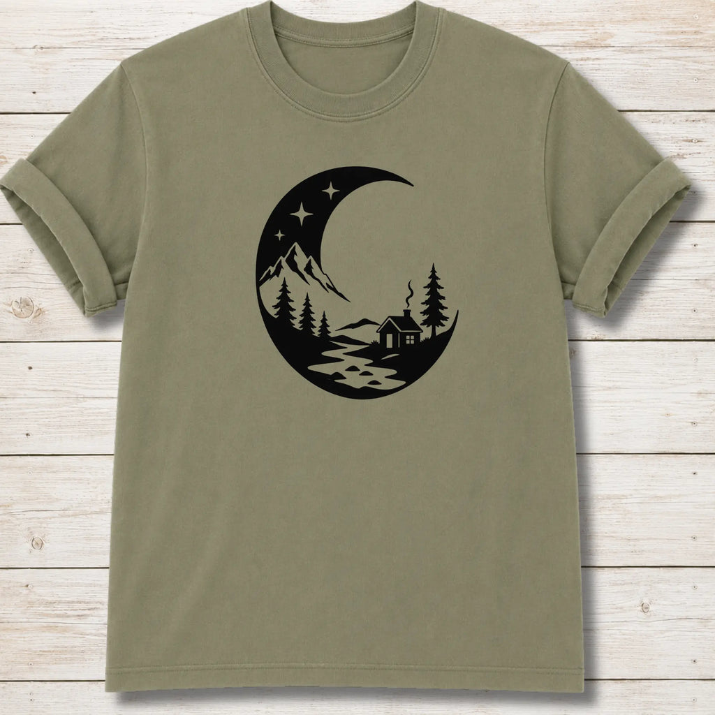 Night Scene T-shirt - Khaki