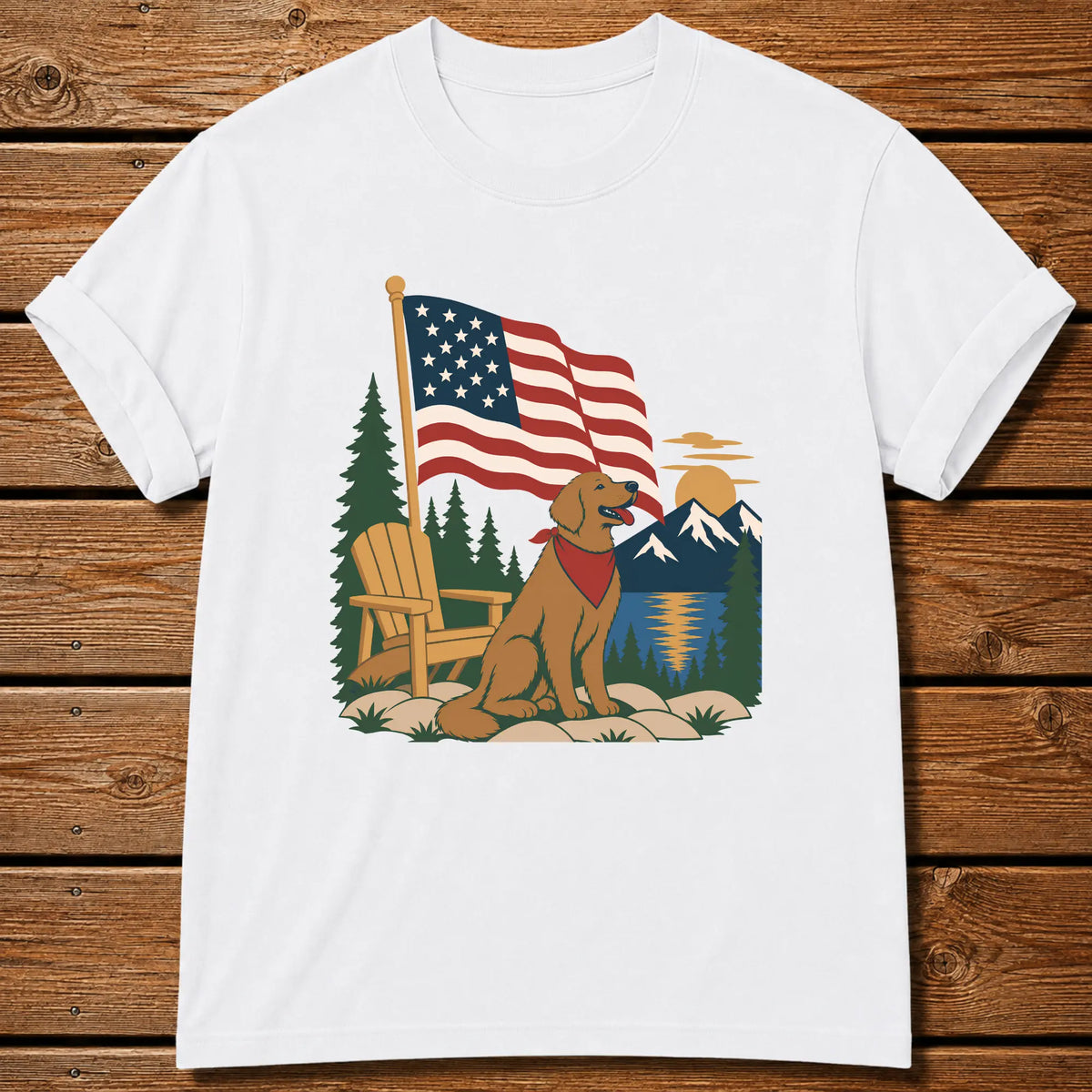 American Dog T-Shirt - White