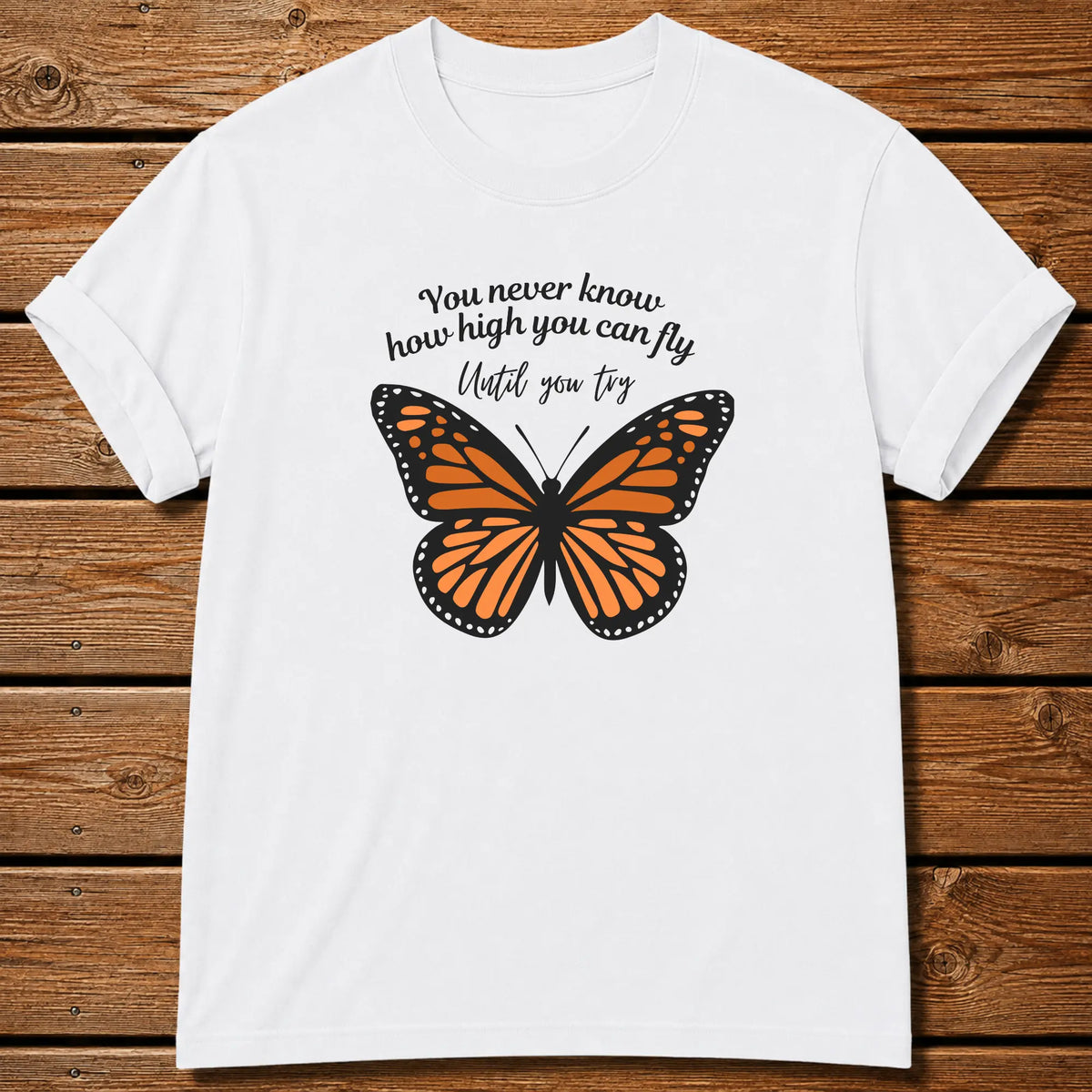 Fly High Butterfly T-Shirt - White