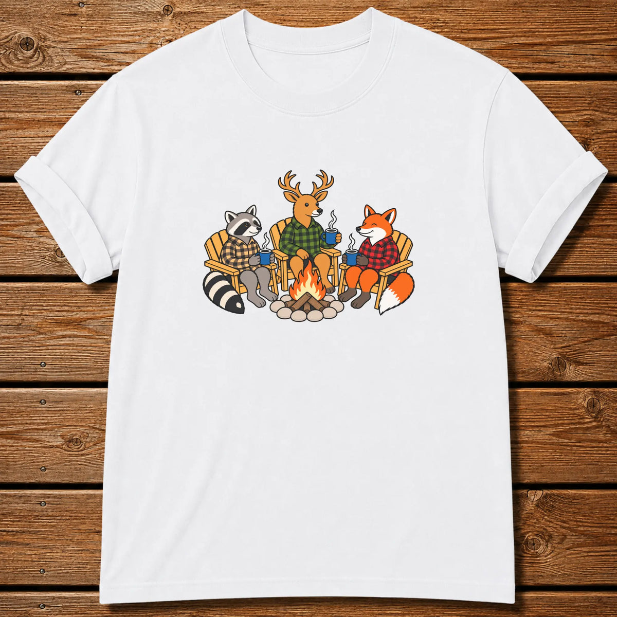 Friends In Flannels T-Shirt - White
