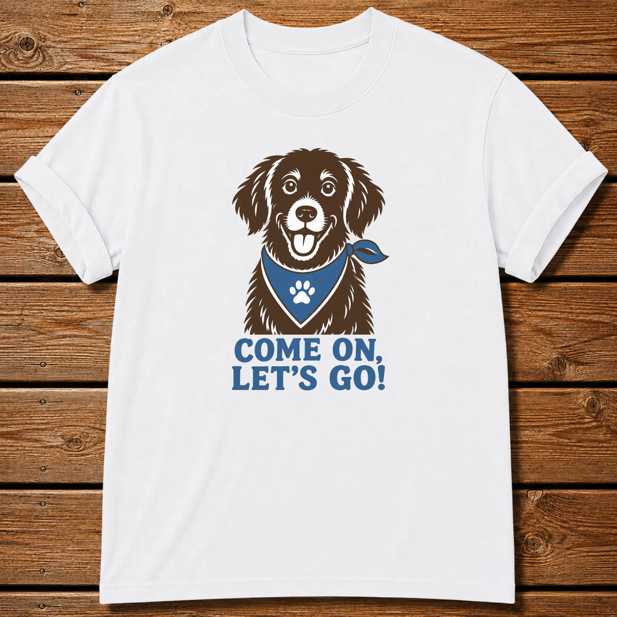 Let's Go Dog T-Shirt - White