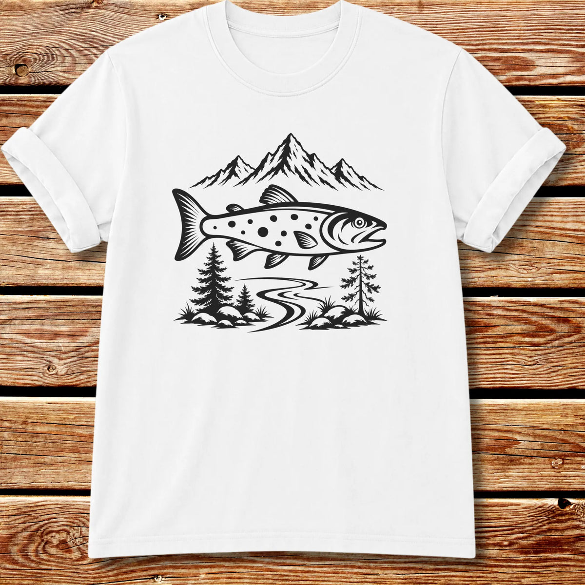 Mountain Stream T-Shirt - White