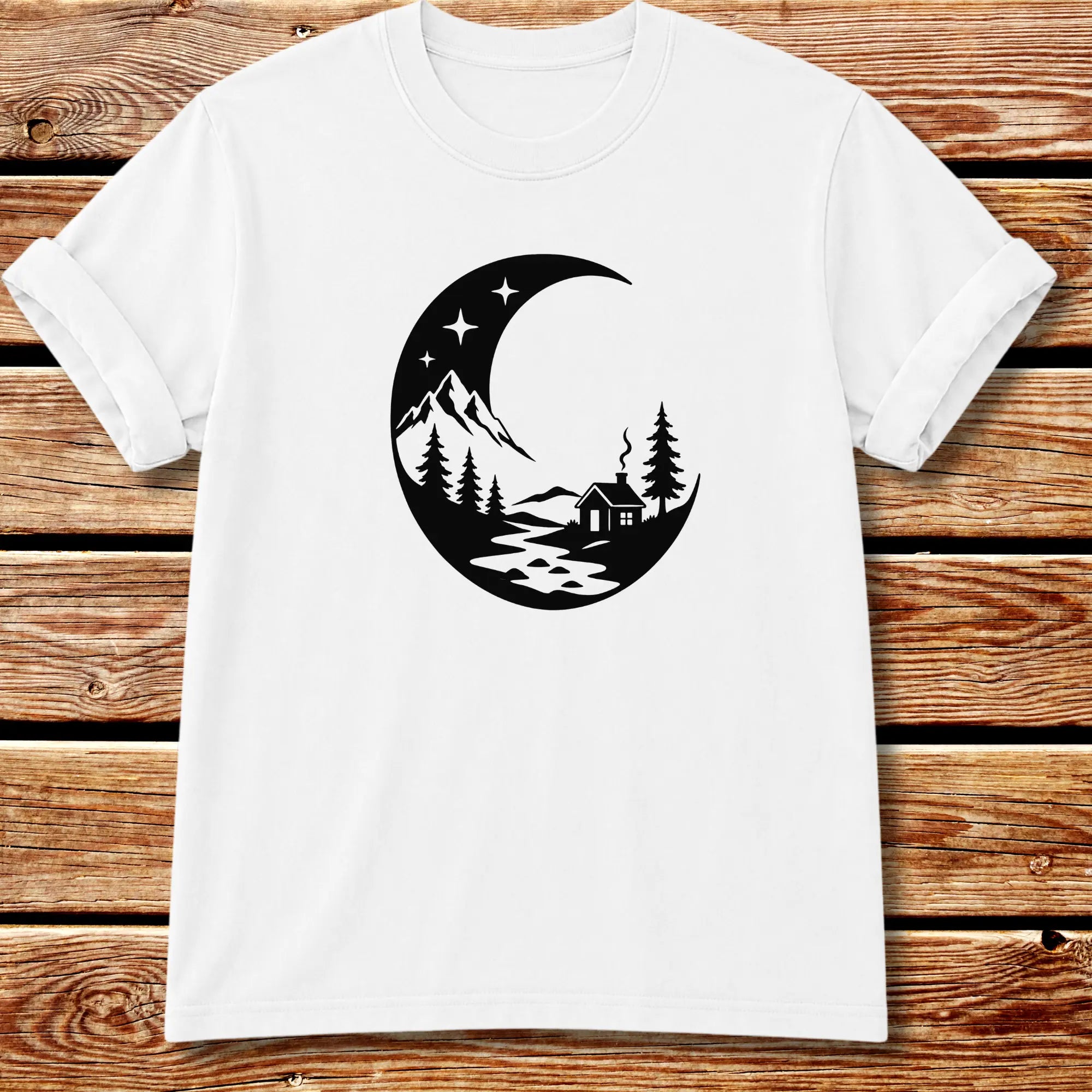 Night Scene T-shirt - White